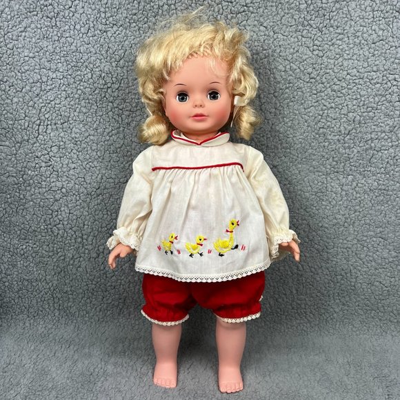 Smartypants Doll 18" Talking Baby Girl Toy Figure Blonde 1971 Topper Vintage 3 - Picture 2 of 12